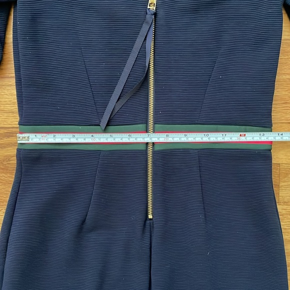 Boden Navy Dress Size 4L Pink & Green Trim - Picture 9 of 10